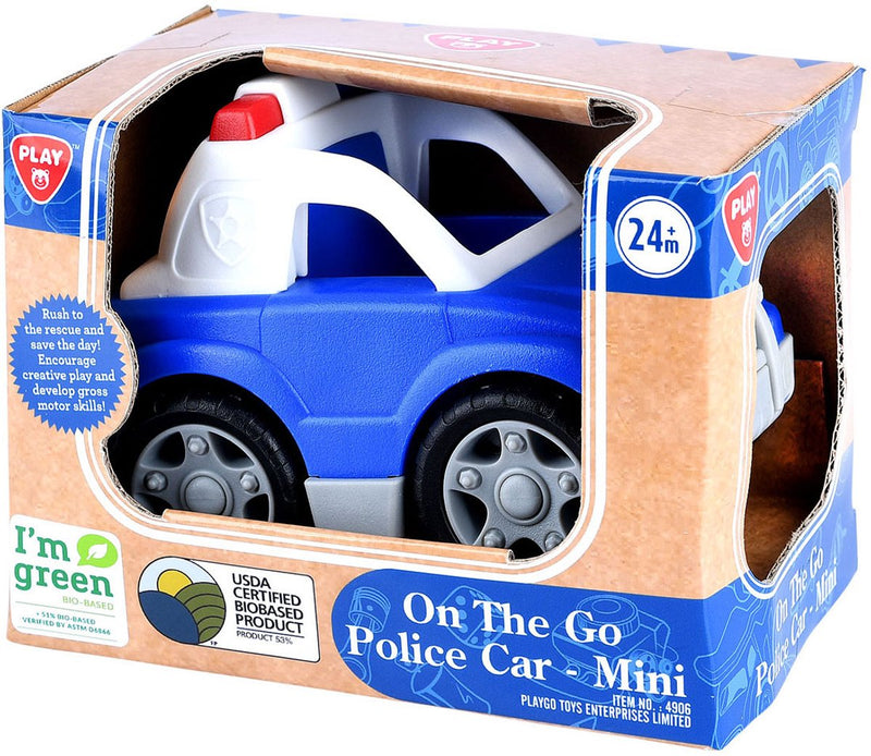 Afbeelding laden in galerijviewer, Playgo biobased politieauto - 12cm