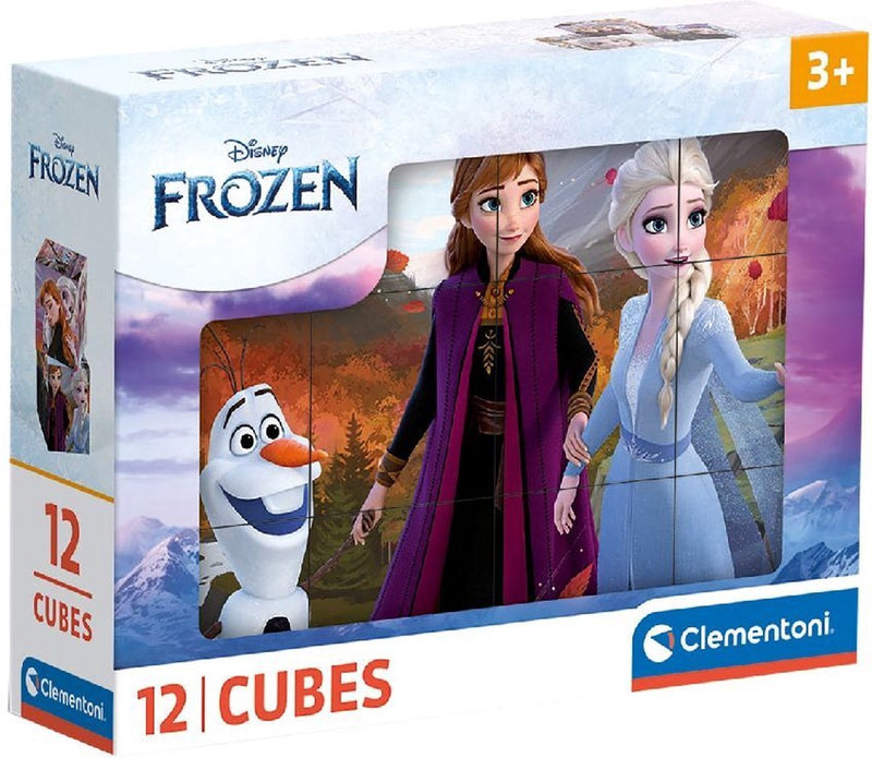 Afbeelding laden in galerijviewer, Clementoni blokpuzzel frozen, 12st.