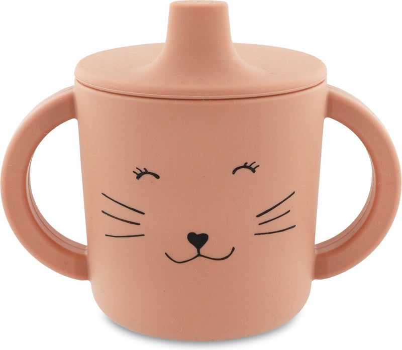 Afbeelding laden in galerijviewer, Trixie tuitbeker - mrs. cat - drinkbeker voor baby - antilek beker - voor baby's vanaf 4 maanden - van siliconen - geschikt voor de vaatwasser
