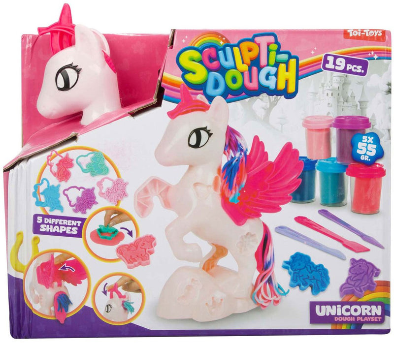 Laden Sie das Bild in Galerie -Viewer, Toi-toys unicorn kleiset met klei en accessoires voor kinderen.