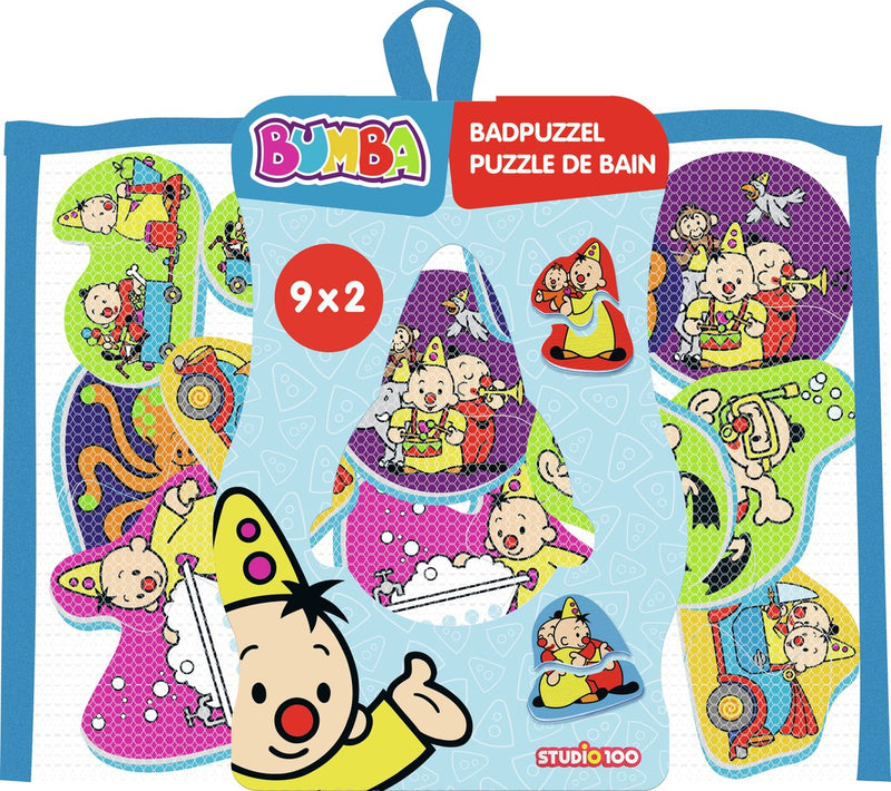 Afbeelding laden in galerijviewer, Bumba badpuzzel - 9 badpuzzels uit 2 delen - kleeft op de badrand