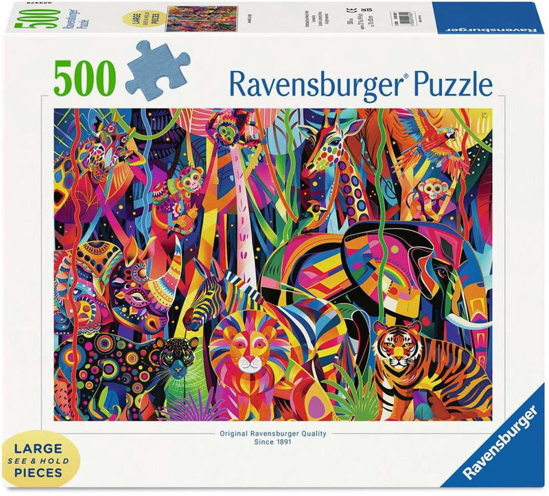 Afbeelding laden in galerijviewer, Ravensburger – jeweled jungle – legpuzzel – 1000 stukjes