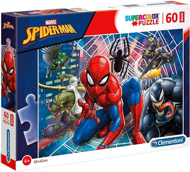 Afbeelding laden in galerijviewer, Clementoni legpuzzel super color maxi spiderman, 60st.