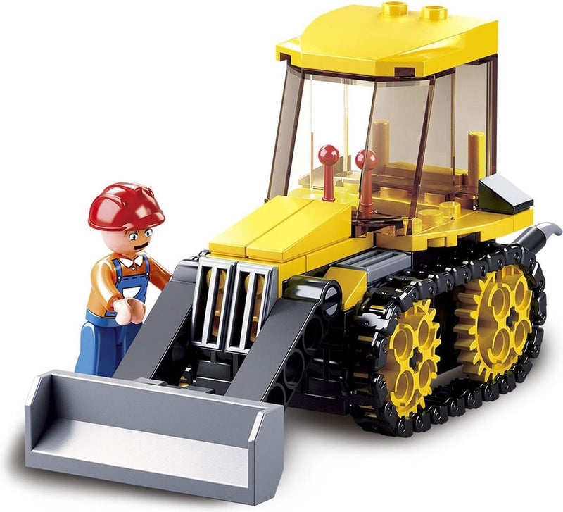 Chargez l'image dans la visionneuse de la galerie, Sluban town bulldozer bouwspeelgoed kinderen vanaf 6 jaar - constructiespeelgoed modelbouw - bouwdoos met 132 bouwstenen - m38-b0377d