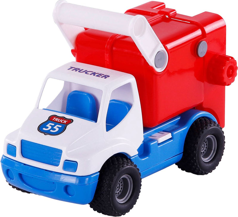Laden Sie das Bild in Galerie -Viewer, Cavallino grip vuilniswagen met rubberbanden, 29cm