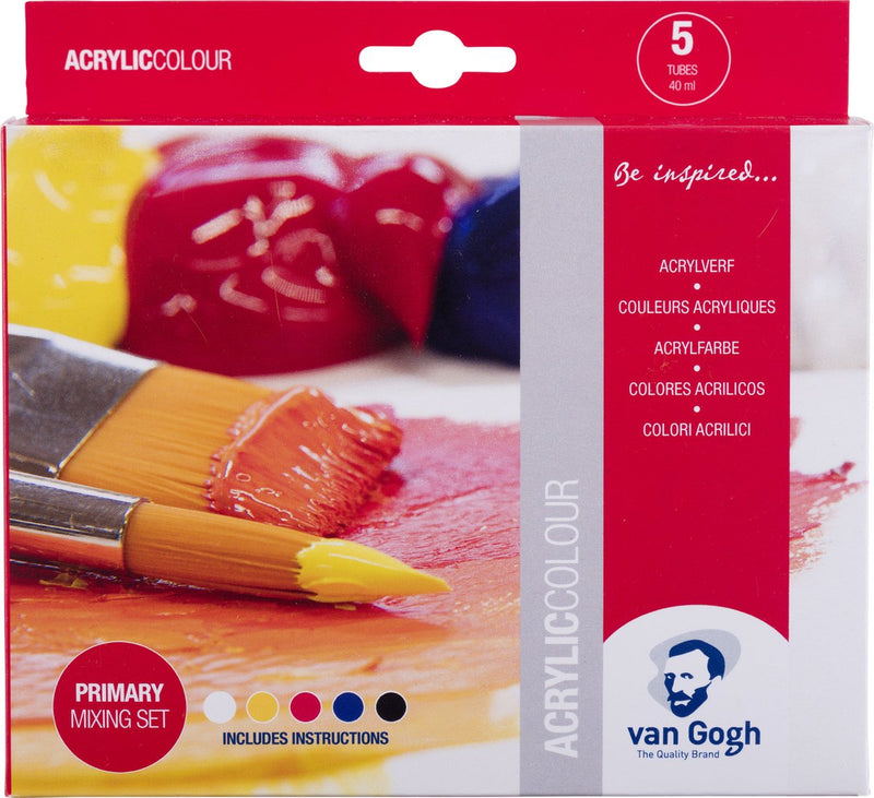 Chargez l'image dans la visionneuse de la galerie, Bruynzeel van gogh acrylverf primaire mengset | 5 x 40 ml