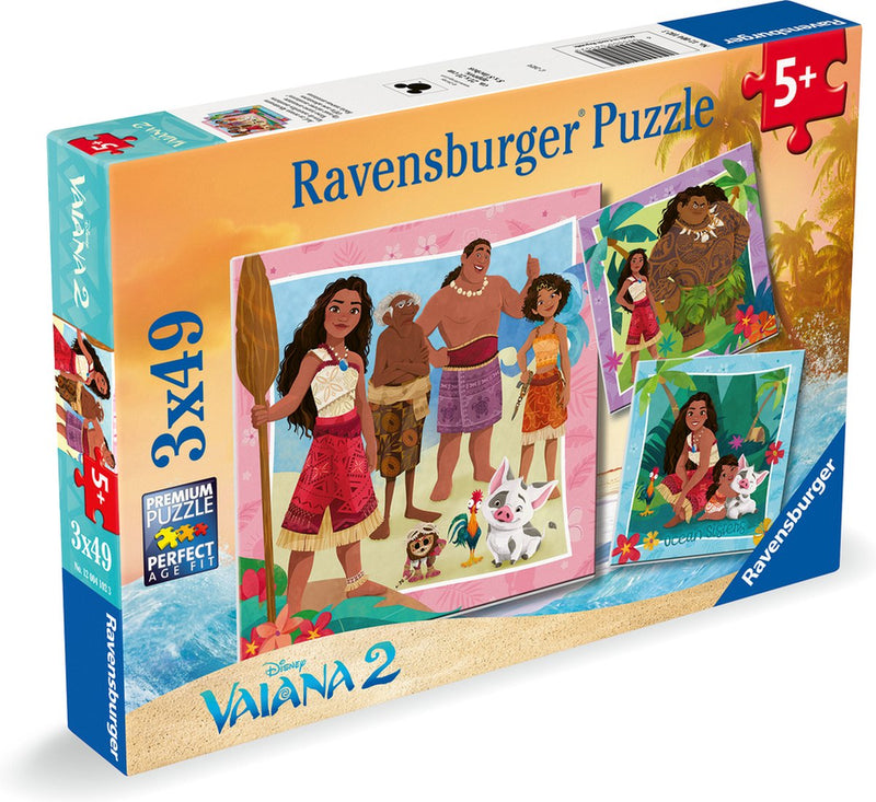 Chargez l'image dans la visionneuse de la galerie, Ravensburger puzzel vaiana 2 op naar nieuwe avonturen! - legpuzzel - 3x49 stukjes