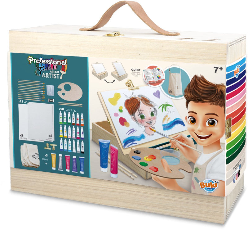 Afbeelding laden in galerijviewer, Buki france hobbydoos professionele atelier verf set
