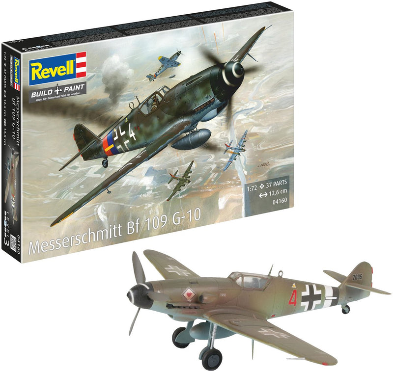 Afbeelding laden in galerijviewer, Revell modelbouwpakket militaire voertuigen - 04160 messerschmitt bf 109 g-10 plastic - 1:72 - modelbouw