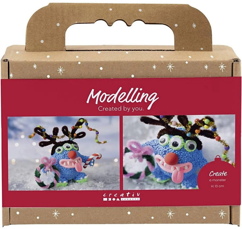 Afbeelding laden in galerijviewer, Creativ company mini hobbyset boetseren rendiermonster