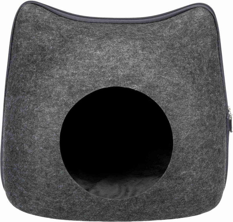 Afbeelding laden in galerijviewer, Trixie relax iglo kat vilt grijs