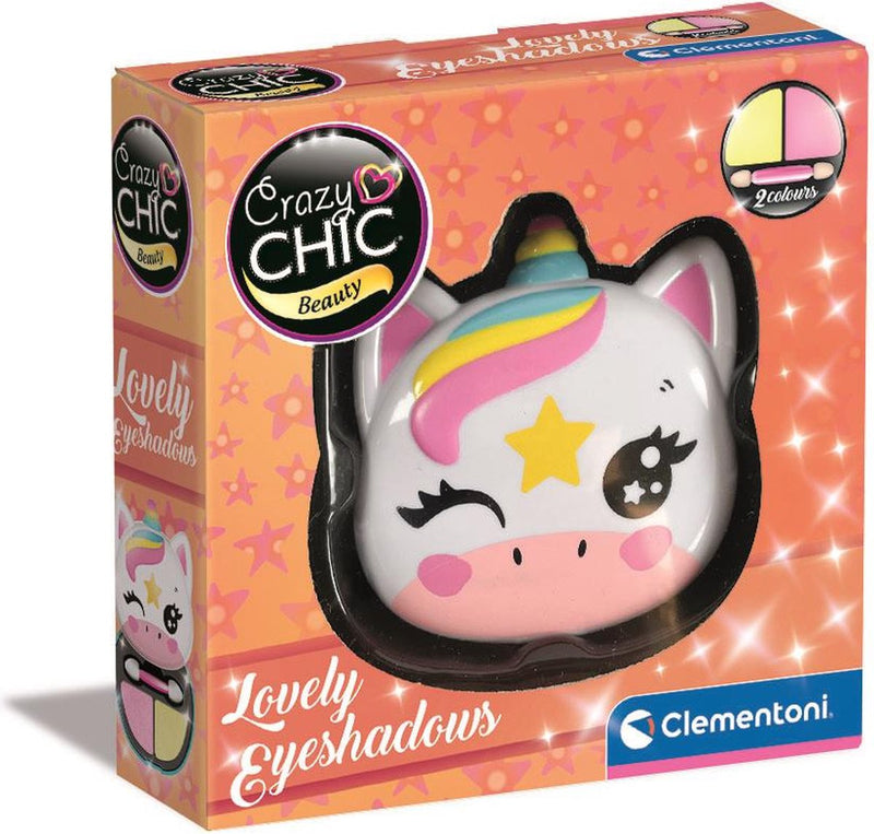 Chargez l'image dans la visionneuse de la galerie, Clementoni crazy chic oogschaduw in make-up doosje eenhoorn
