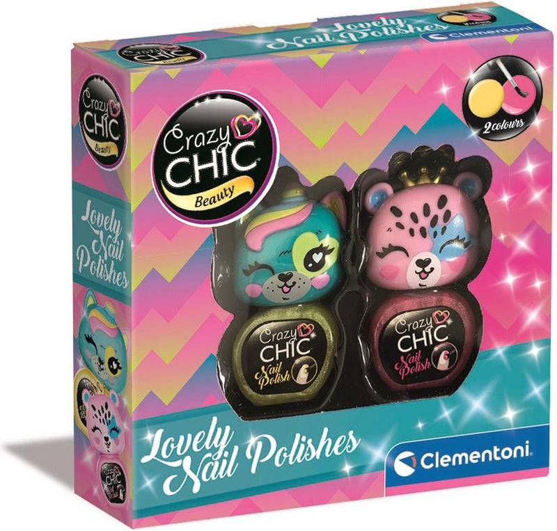 Chargez l'image dans la visionneuse de la galerie, Clementoni crazy chic nagellak geel roze, 2st.