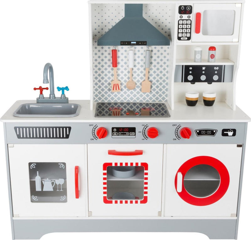 Cargue la imagen en el visor de la galería, Small foot - houten speelkeuken met wasmachine, 12dlg.