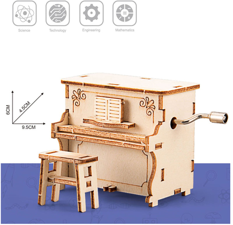 Afbeelding laden in galerijviewer, Lobbes speelgoed bv lobbes houten bouwpakket piano - creatief speelgoed voor kinderen.
