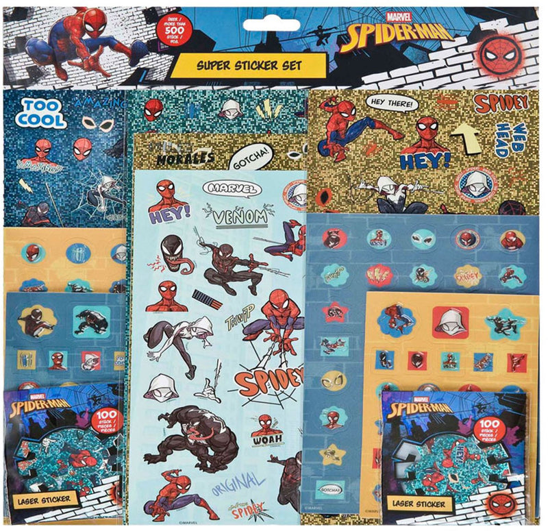 Afbeelding laden in galerijviewer, Undercover super sticker set spiderman - 500+st.
