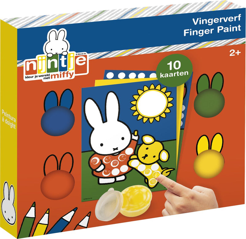 Afbeelding laden in galerijviewer, Bambolino nijntje creatief met vingerverf - creatief speelgoed knutselen junior peuter kleuter - vanaf 2 jaar - cadeautip junior