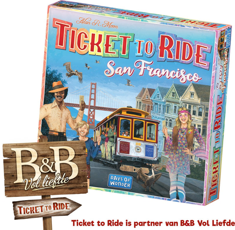 Afbeelding laden in galerijviewer, Days of wonder ticket to ride - san francisco bordspel