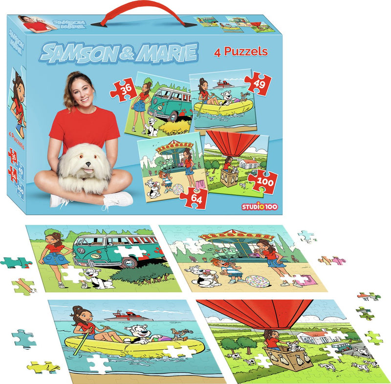 ギャラリービューアに画像をロードする, Samson marie puzzel - 4 in 1 puzzel - 36 49 64 100 stukjes