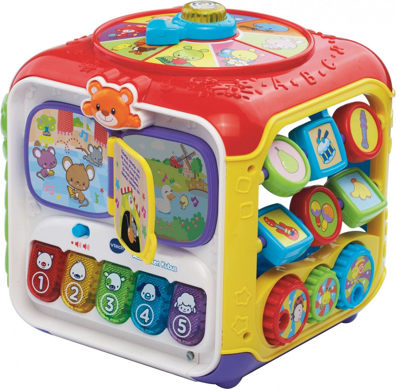 Chargez l'image dans la visionneuse de la galerie, Vtech baby activiteiten kubus - educatief babyspeelgoed - dieren, cijfers en kleuren - cadeau - van 9 tot 36 maanden - rood