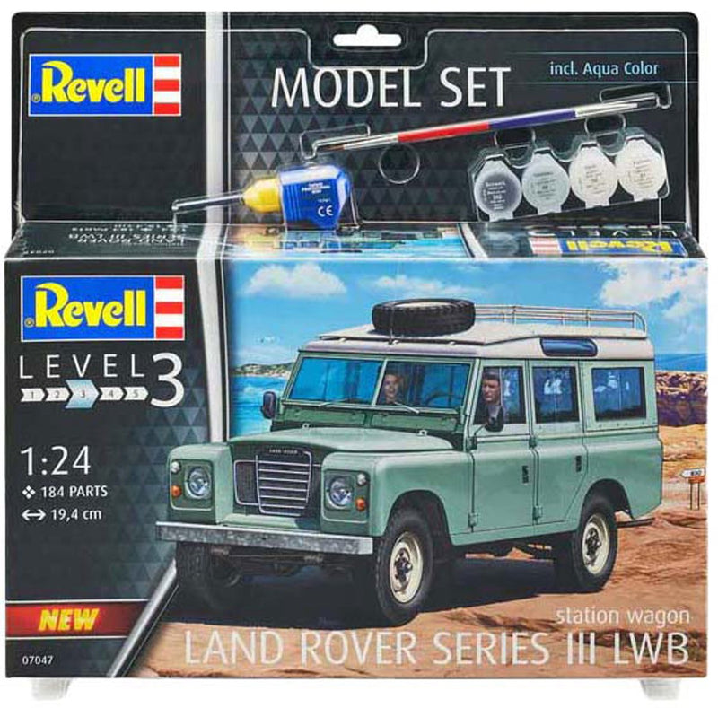 Afbeelding laden in galerijviewer, Revell modelbouwpakket auto - 67047 land rover series iii lwb station wagon - britse klassieke auto - model set plastic - 1:24 - modelbouw