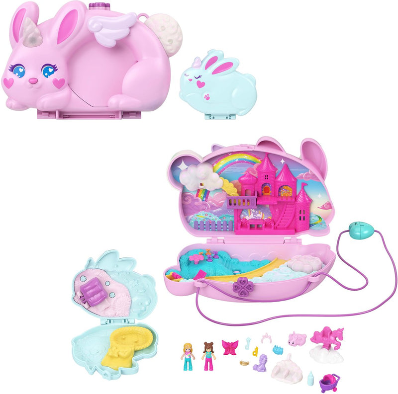 Chargez l'image dans la visionneuse de la galerie, Polly pocket 2-in-1 konijntjesplezier - tasje met compacte speelset