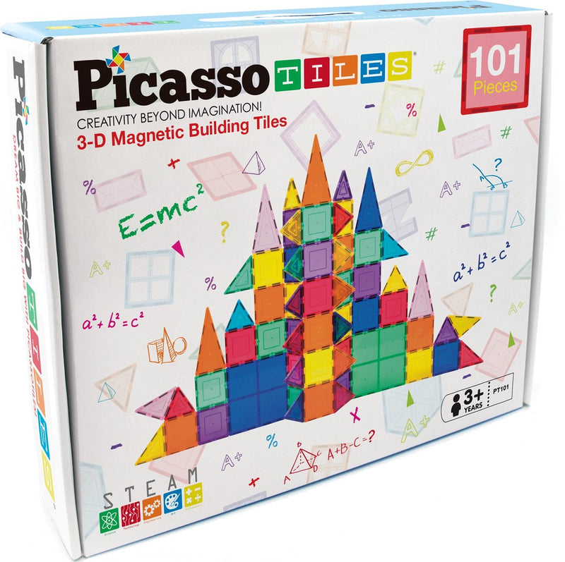 Afbeelding laden in galerijviewer, Picasso tiles tactic - constructiespeelgoed - magnetic tiles - magnetische tegels - play set - stem speelgoed - creatief bouwspeelgoed - 101-delig - vanaf 3 jaar