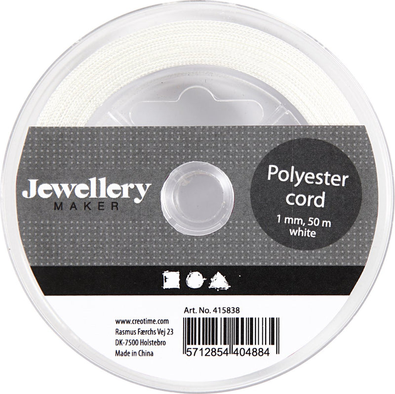 Chargez l'image dans la visionneuse de la galerie, Creativ company polyester koord wit, 50m