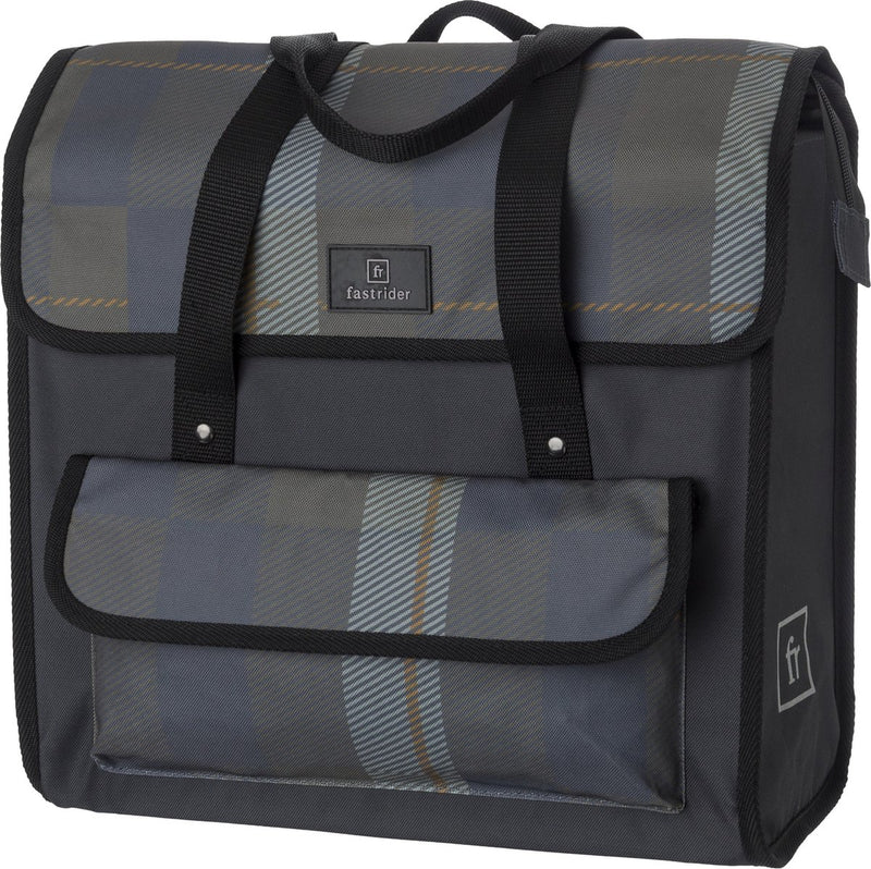 Afbeelding laden in galerijviewer, Fastrider lasse luxe shopper bike bag basics check cg