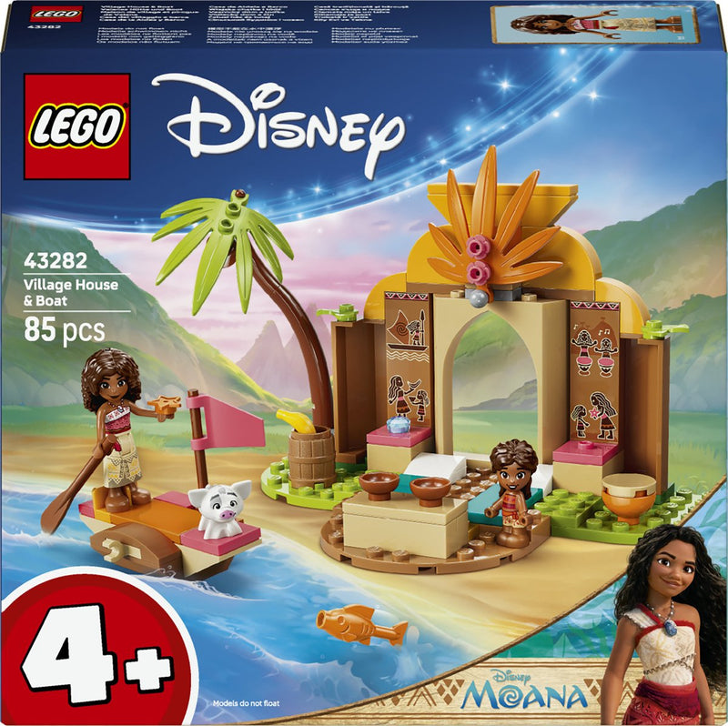Chargez l'image dans la visionneuse de la galerie, Lego ǀ disney vaiana dorpshuis en boot bouwbaar speelgoed voor kinderen met dieren figuur 43282