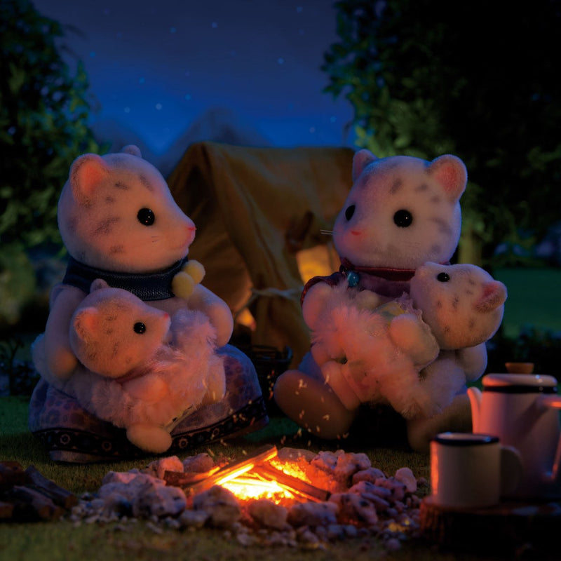 Afbeelding laden in galerijviewer, Sylvanian families sneeuwluipaard familie - 4 fluweelzachte figuren - 5814