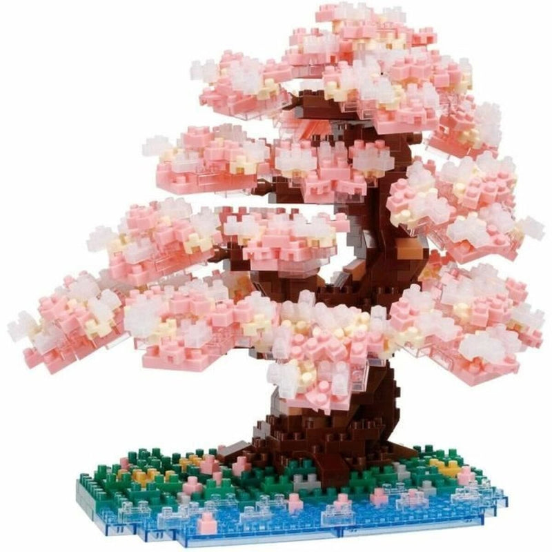 Chargez l'image dans la visionneuse de la galerie, Bandai nanoblock bouwset luxe kersenbloesemboom - 990st.