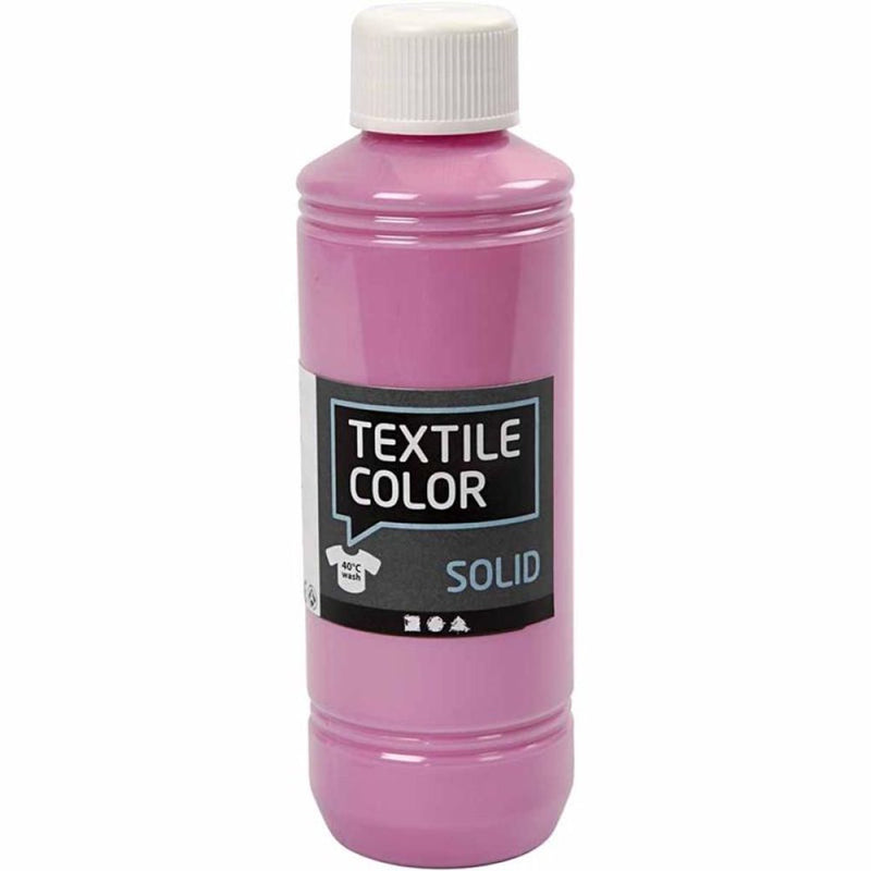 Afbeelding laden in galerijviewer, Creativ company textile color dekkende textielverf - roze, 250ml