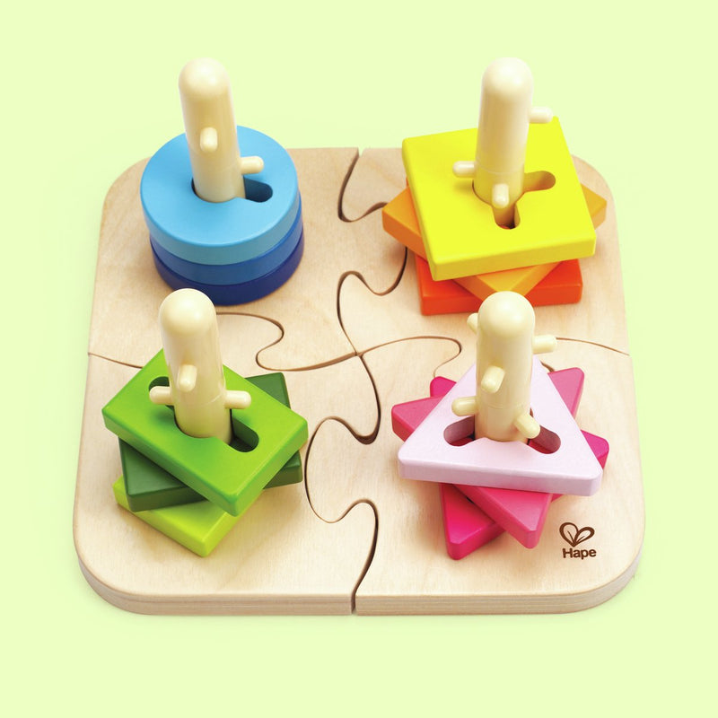Afbeelding laden in galerijviewer, Hape sorteerpuzzel creatief