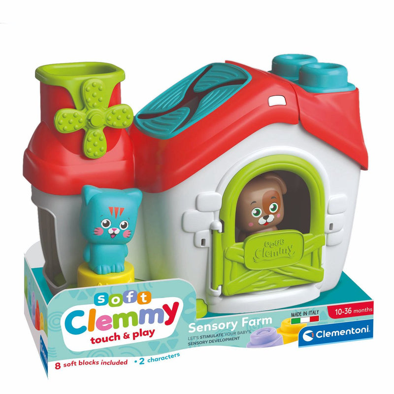 Laden Sie das Bild in Galerie -Viewer, Clementoni baby - clemmy sensory boerderij met soft blokken, 11dlg.