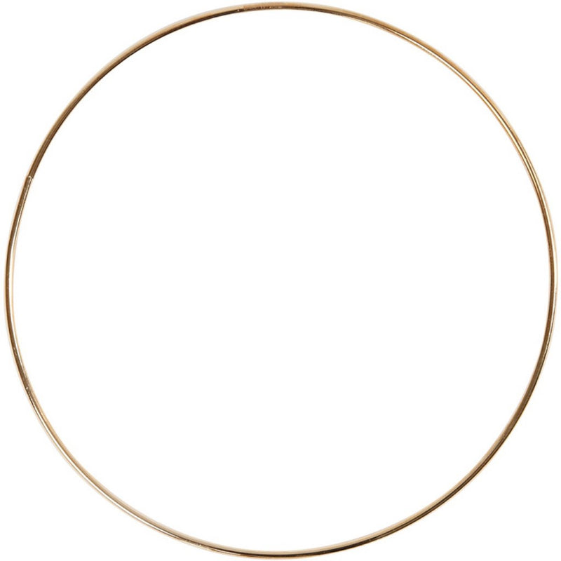 Chargez l'image dans la visionneuse de la galerie, Creativ company metalen draadring goud, 20cm