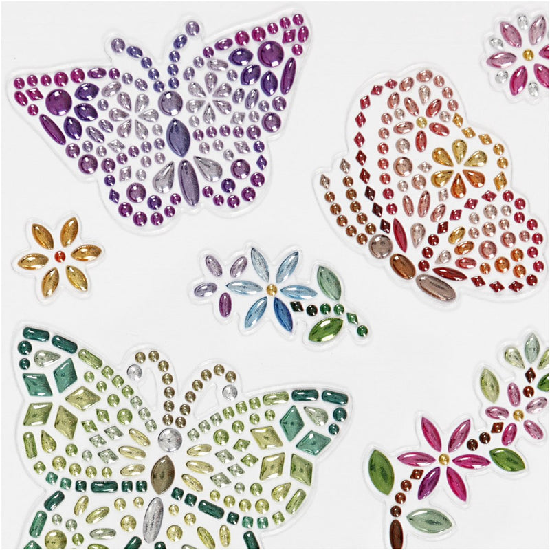 Afbeelding laden in galerijviewer, Creativ company diamant stickers vlinder, 1 vel