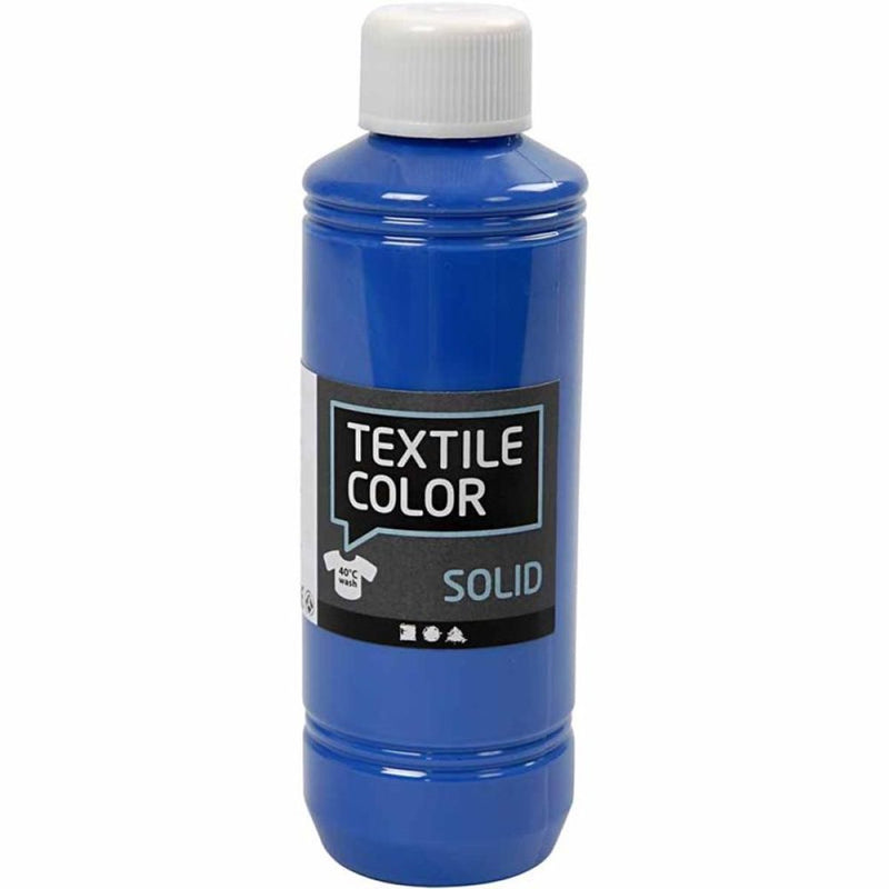 Afbeelding laden in galerijviewer, Creativ company textile color dekkende textielverf - brilliant blauw, 250ml