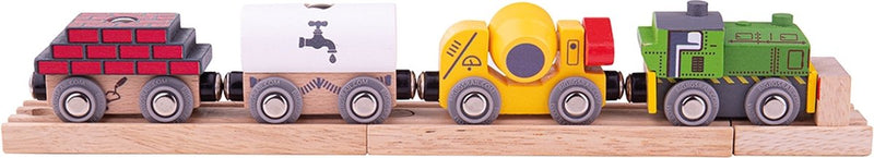 Afbeelding laden in galerijviewer, Bigjigs houten trein constructie met lading