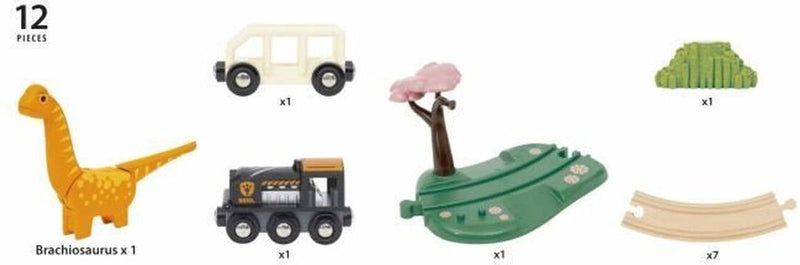 Afbeelding laden in galerijviewer, Brio treinbaan cirkel - dinosaurus - 12-delig