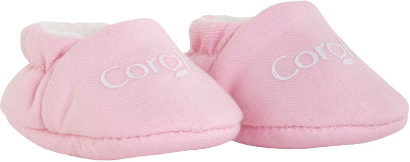 Afbeelding laden in galerijviewer, Corolle poppen pantoffels roze - babypop accessoires 30cm.