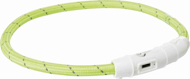 ギャラリービューアに画像をロードする, Trixie lichtgevende halsband hond flash usb tpu nylon groen