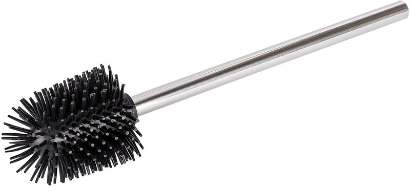 Afbeelding laden in galerijviewer, Wenko vervangborstel siliconen met rvs steel, lengte 35cm, borstelkop ø 7,5cm - toiletborstel - wc borstel los - losse toiletborstel - hygiënisch, sneldrogend en slijtvast