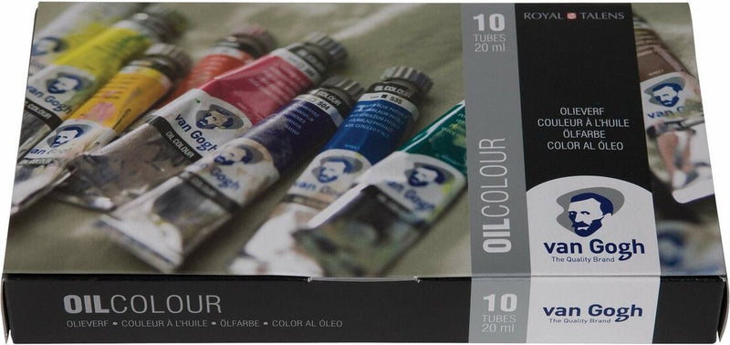 Afbeelding laden in galerijviewer, Bruynzeel van gogh olieverf basisset met 10 kleuren in tubes van 20ml