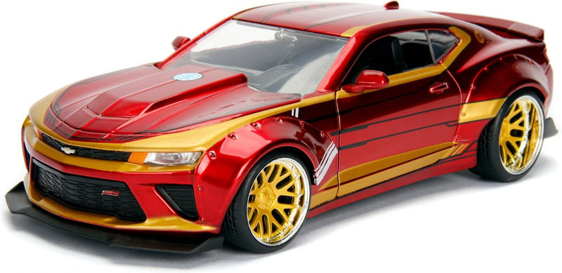 Afbeelding laden in galerijviewer, Jada toys - marvel ironman 2016 chevy camaro ss - 1:24 - die-cast - vanaf 8 jaar - speelgoedvoertuig