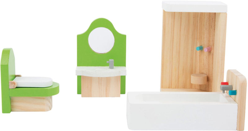 Chargez l'image dans la visionneuse de la galerie, Small foot - houten poppenhuis meubeltjes badkamer, 4dlg.