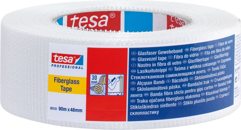 Afbeelding laden in galerijviewer, Tesa professional tesa® professional - glasvezeltape - gipsplaatverbindingen - zelfklevend - wit - 45m x 48mm