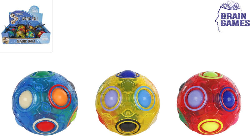 ギャラリービューアに画像をロードする, Brain games transparant magische bal fidget speelgoed stressbal 6,5 cm.