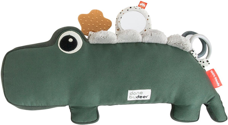 Afbeelding laden in galerijviewer, Done by deer tummy time activiteitenspeeltje croco groen