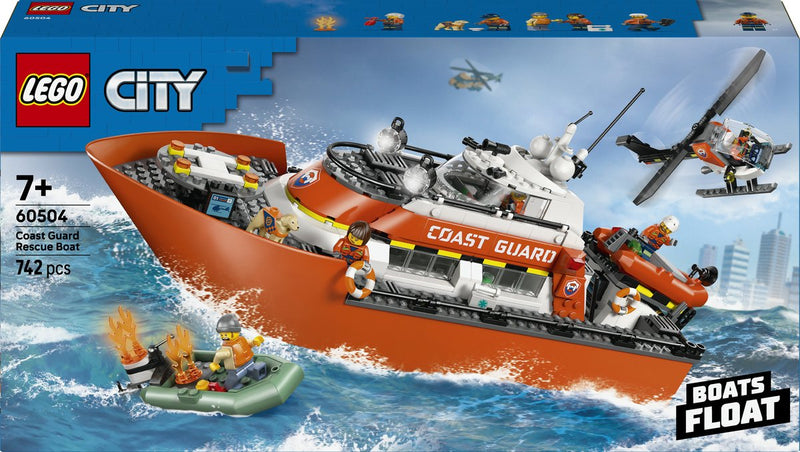 Cargue la imagen en el visor de la galería, Lego city exploration - kustwacht reddingsboot - met helikopter